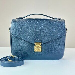 Louis Vuitton Black Leather Empreinte Leather Metis Shoulder Bag Crossbody